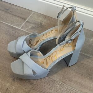 Sam Edelman Sky Blue Platform Heels